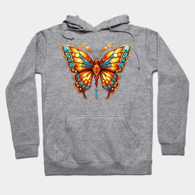 Ancient Egypt Butterfly #1 Hoodie by Chromatic Fusion Studio